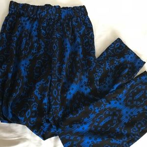 Blue trouser pants
